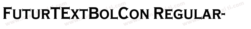 FuturTExtBolCon Regular字体转换